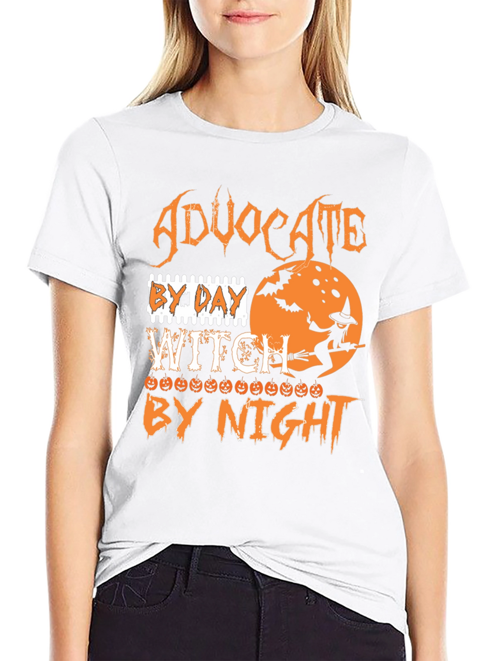 Advocate By Day Witch By Night Halloween T-Shirt