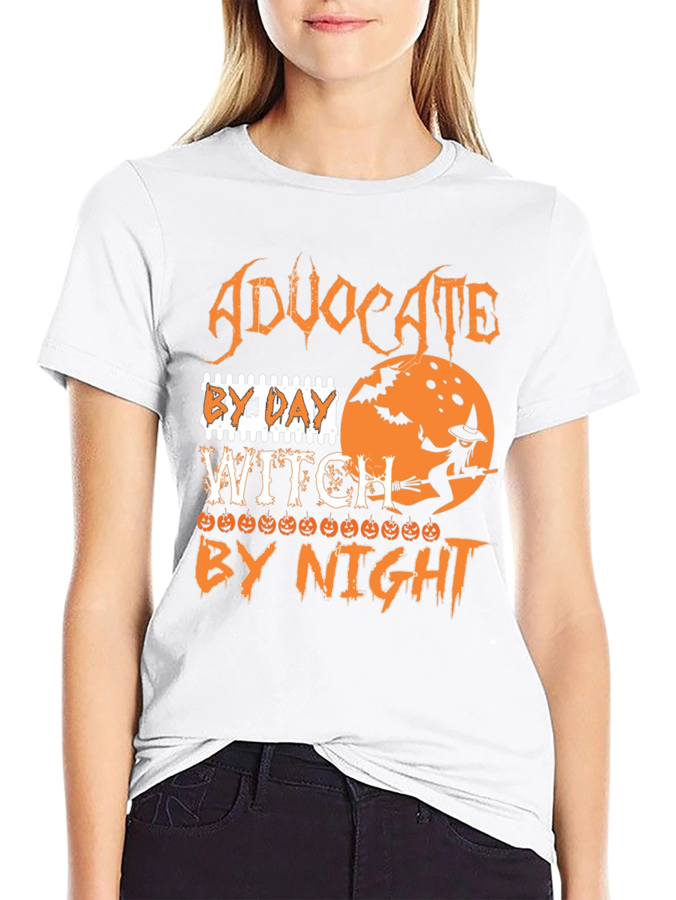 Advocate By Day Witch By Night Halloween T-Shirt