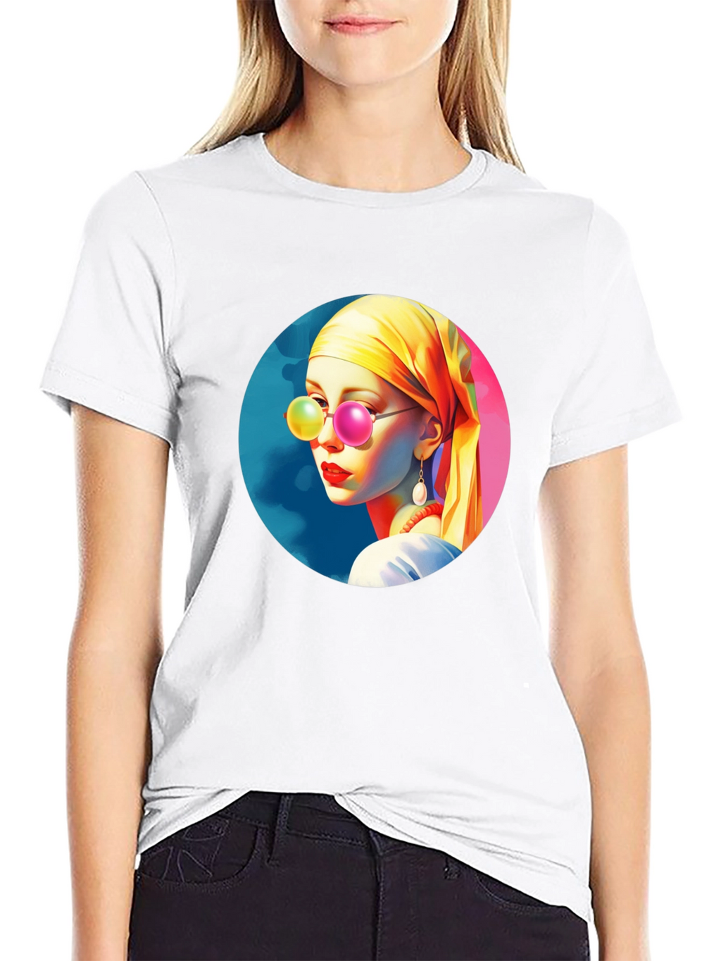Woman with Glasses T-Shirt