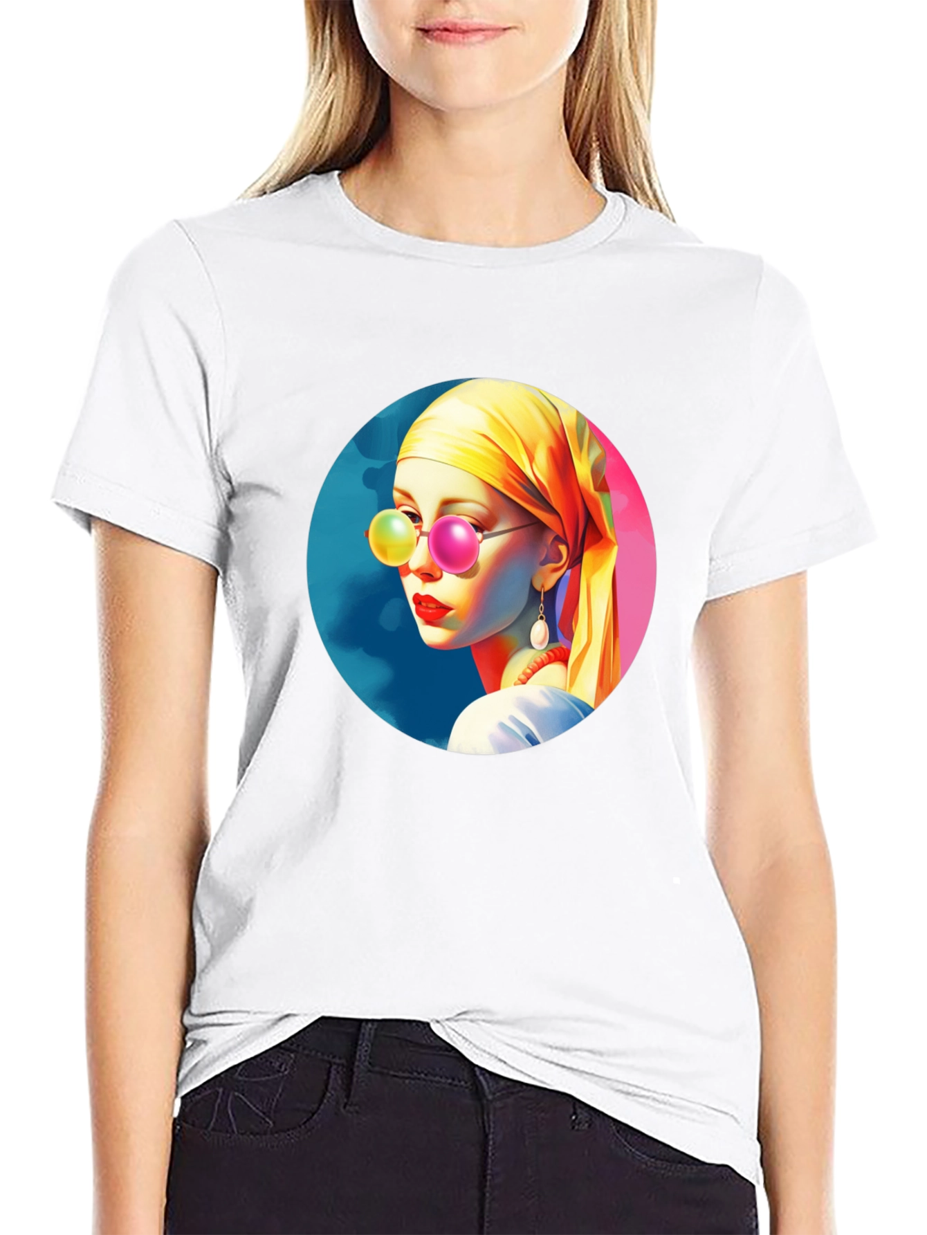 Woman with Glasses T-Shirt