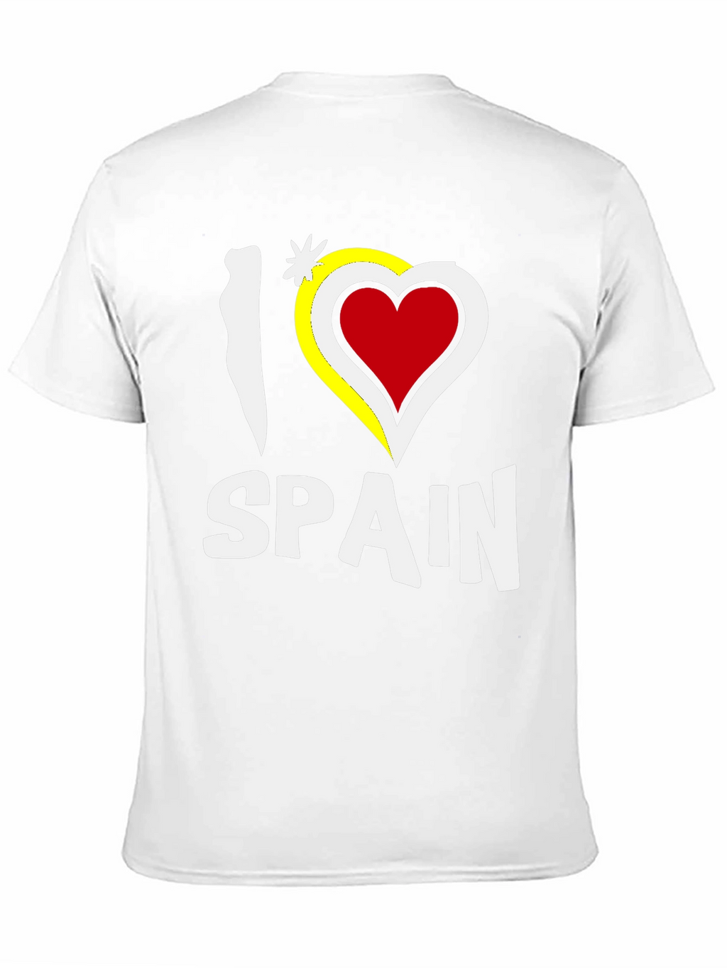 I Love Spain Black Graphic T-Shirt