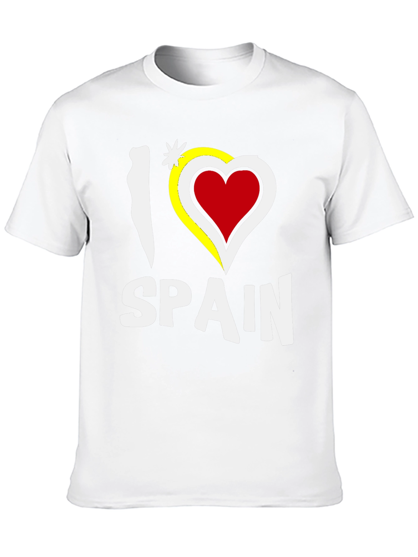 I Love Spain Black Graphic T-Shirt