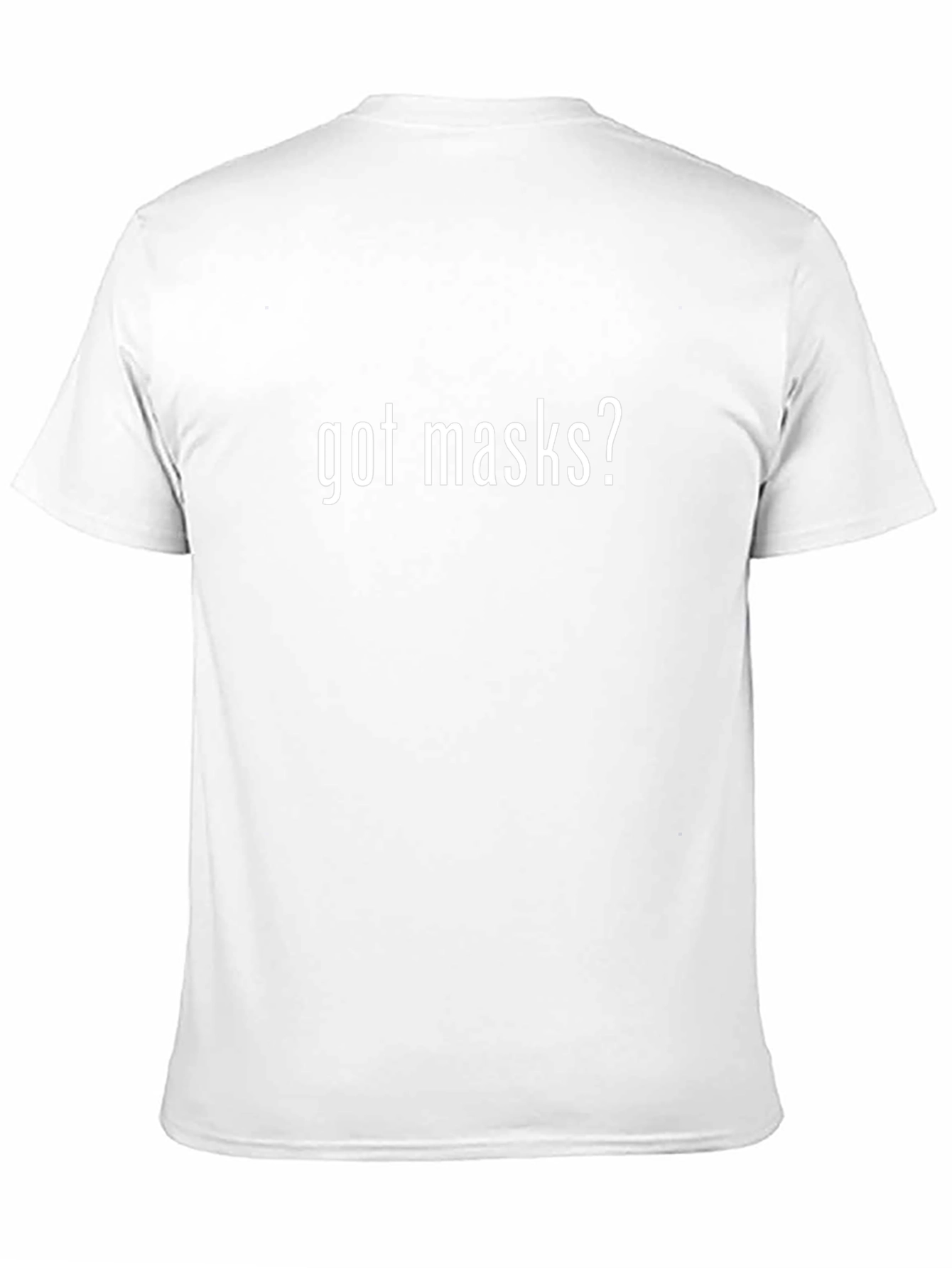 Got Masks? Black Cotton Graphic Tee