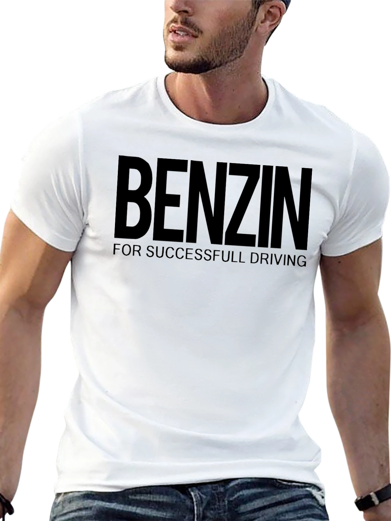 Benzin T-Shirt - For Successfull Driving Black Tee
