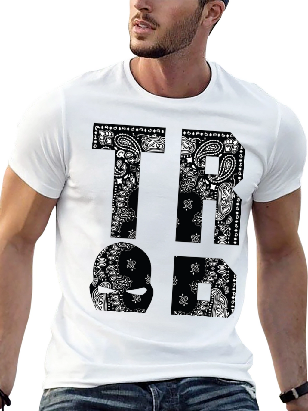 Bandana Print Graphic T-Shirt