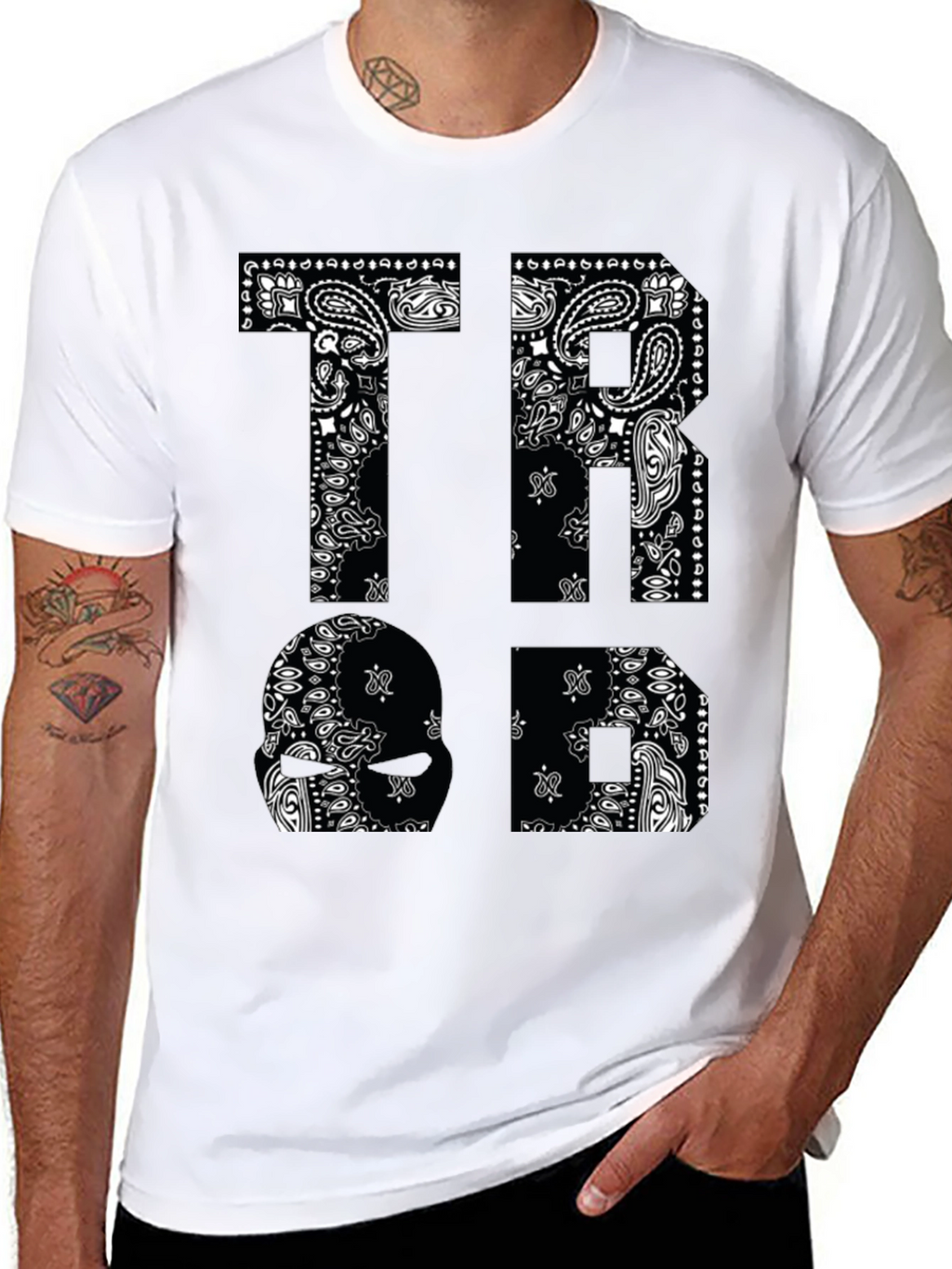 Bandana Print Graphic T-Shirt