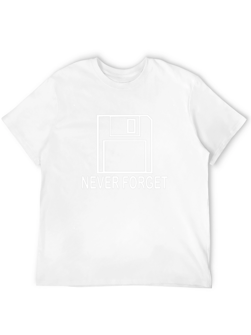 Never Forget Floppy Disk Black T-Shirt