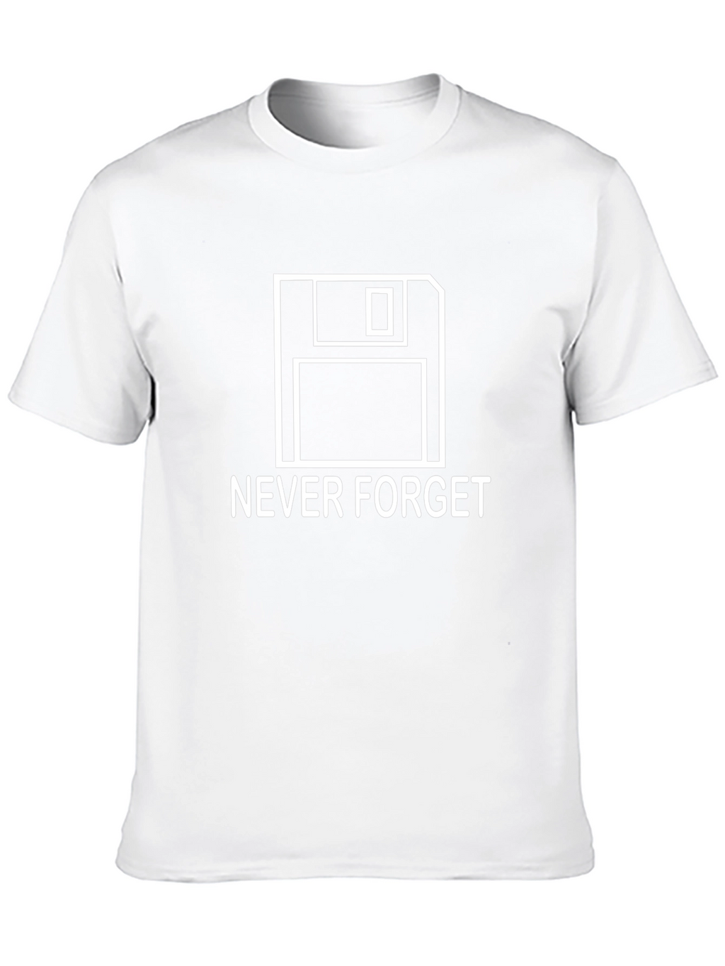 Never Forget Floppy Disk Black T-Shirt