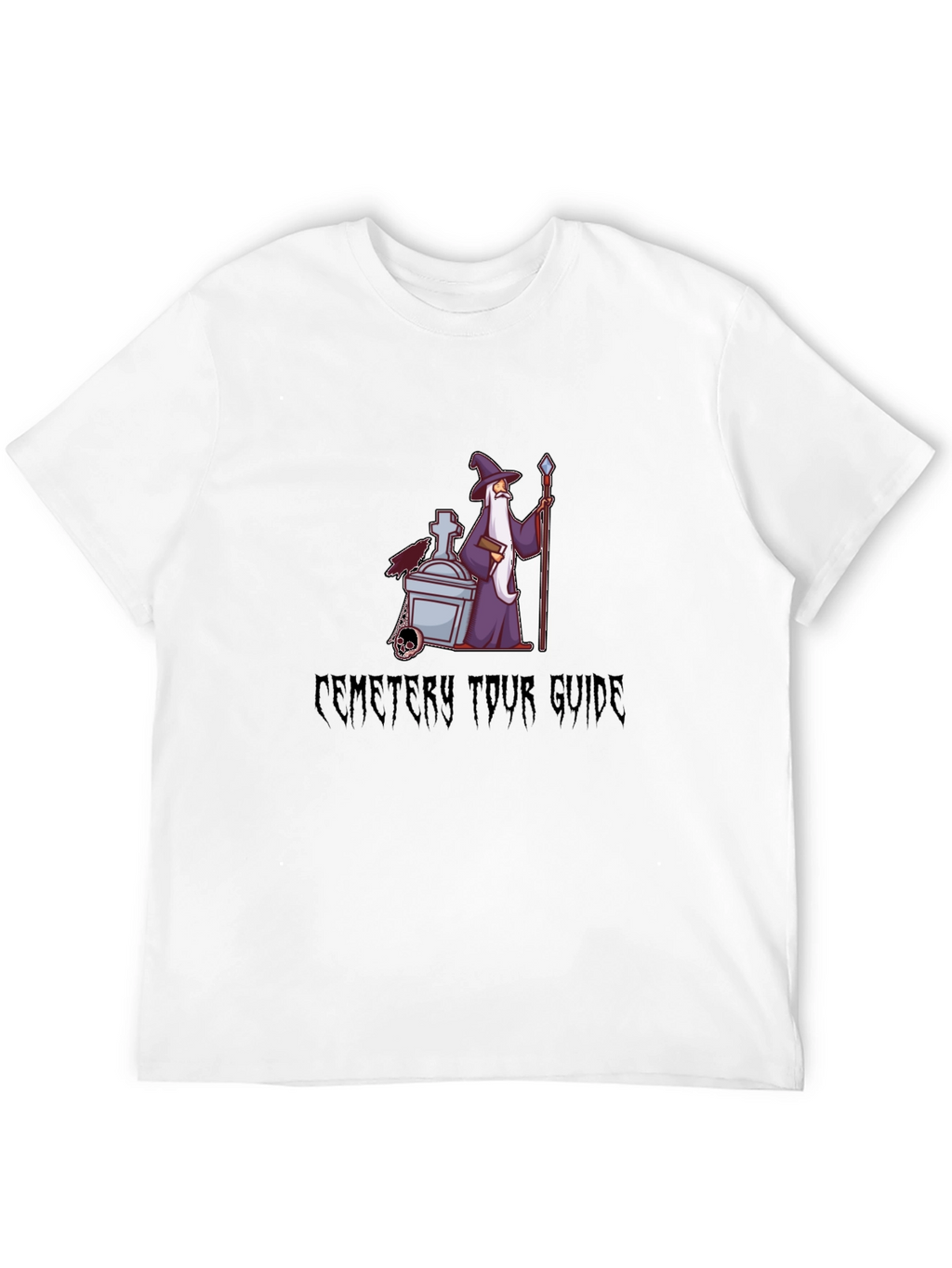 Cemetery Tour Guide Black T-Shirt