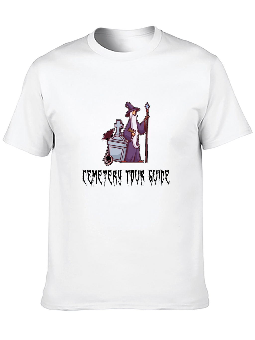 Cemetery Tour Guide Black T-Shirt