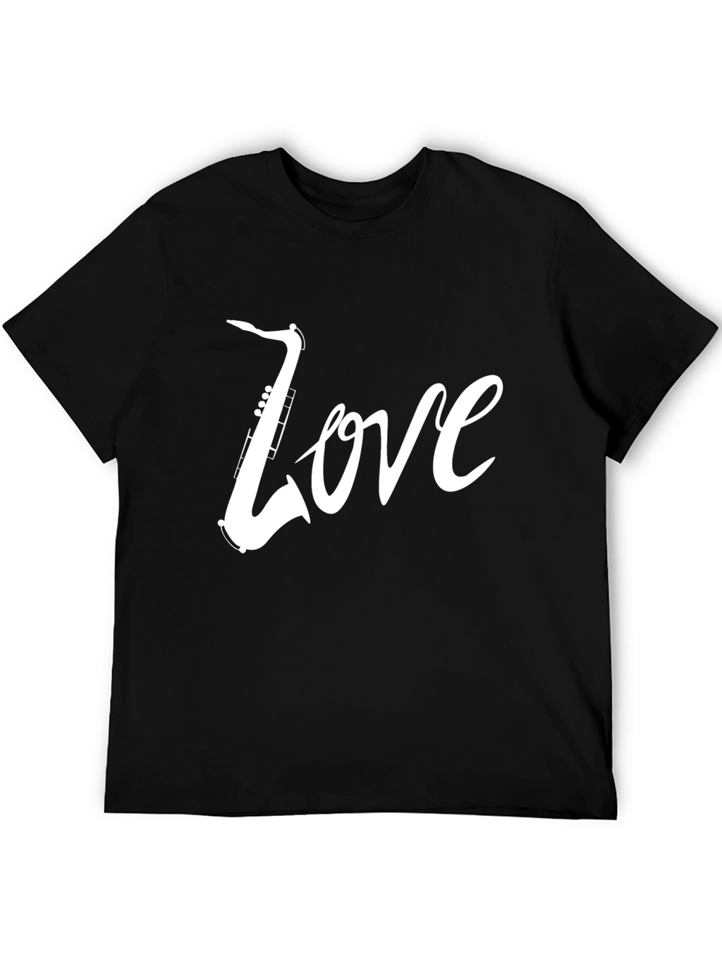 Saxophone Love Tee - Cool Graphic Music Shirt