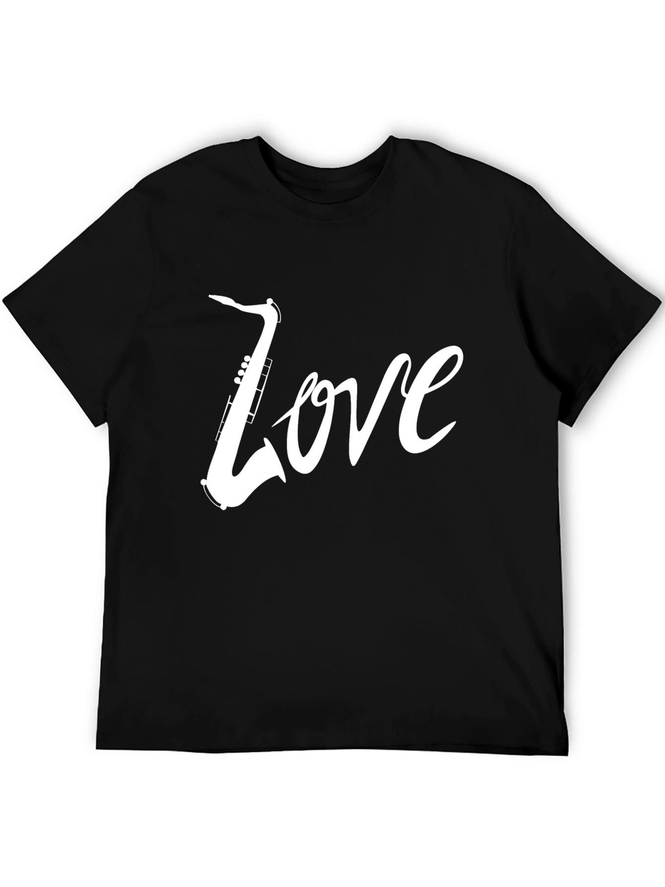 Saxophone Love Tee - Cool Graphic Music Shirt