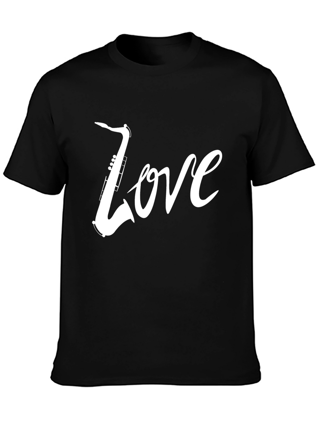 Saxophone Love Tee - Cool Graphic Music Shirt