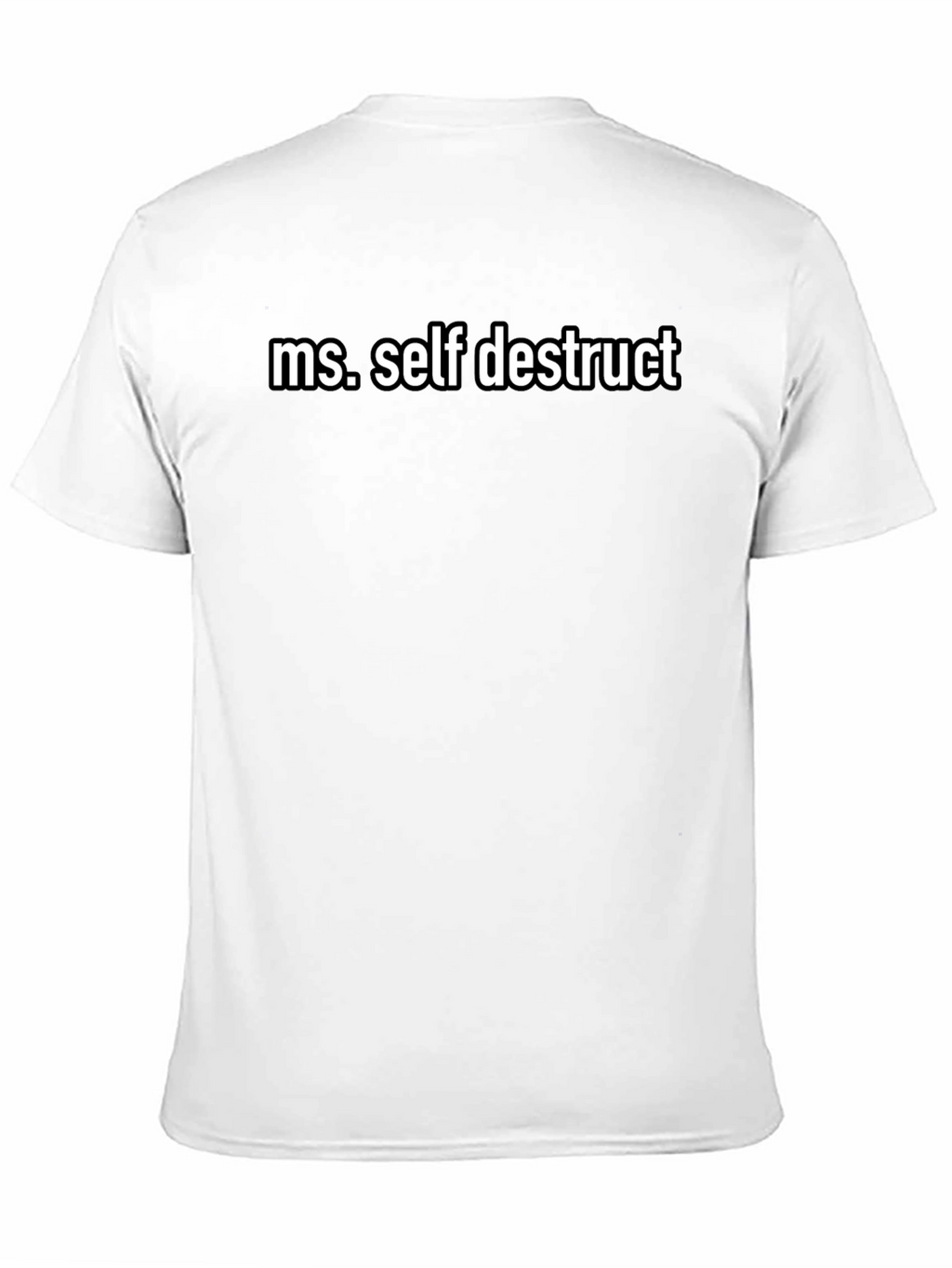 Ms. Self Destruct Black Graphic Tee