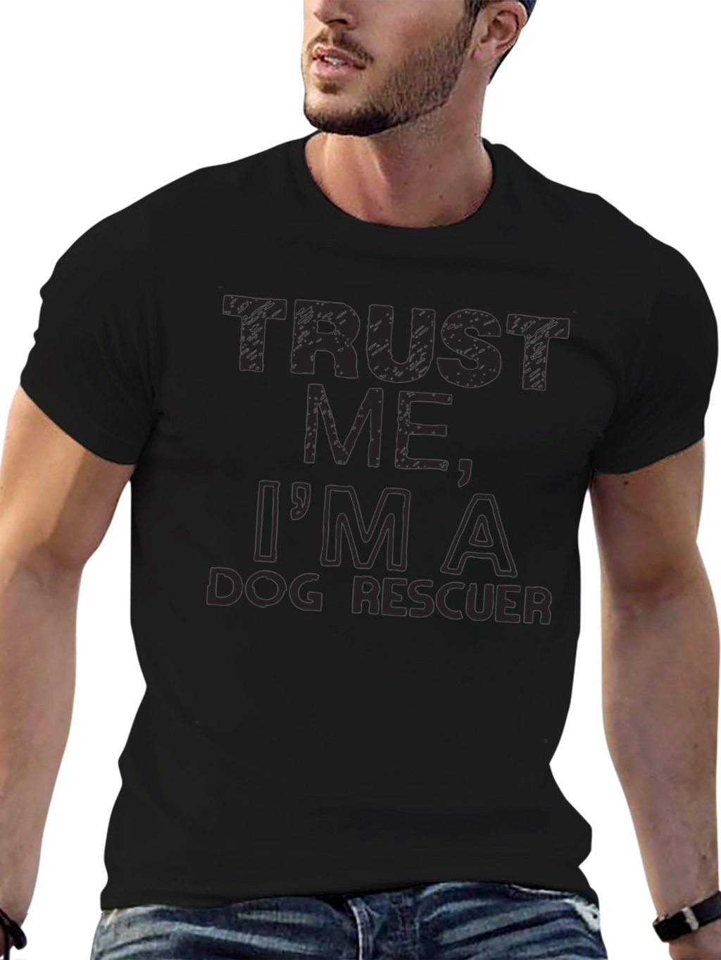 Trust Me Im A Dog Rescuer - Graphic Tee