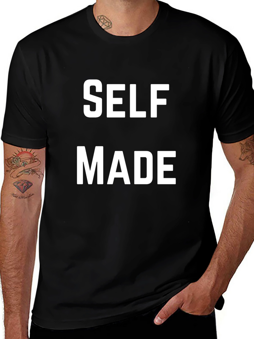 Self Made Graphic Tee - Bold Statement Shirt
