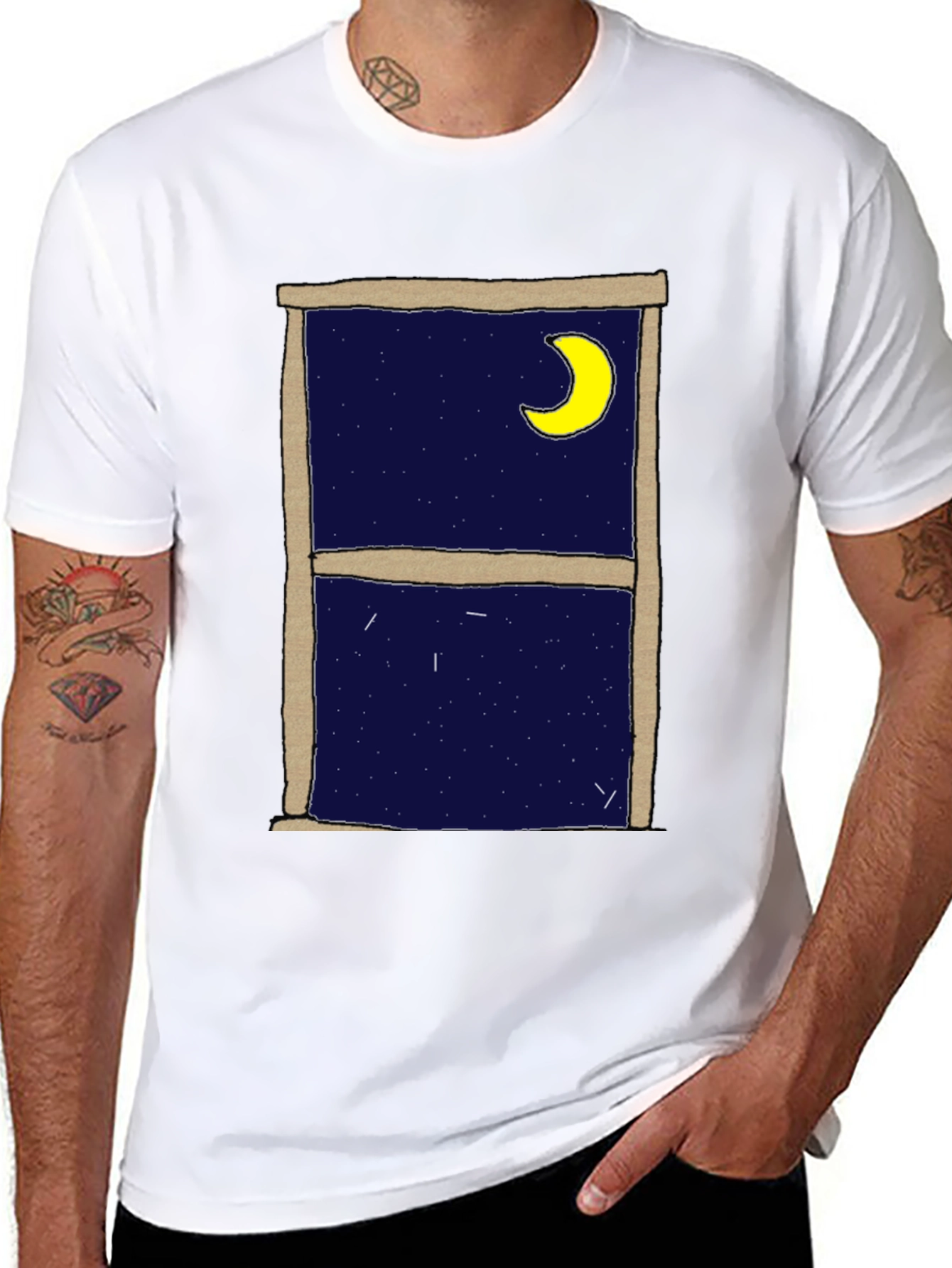 Night Window Graphic Tee