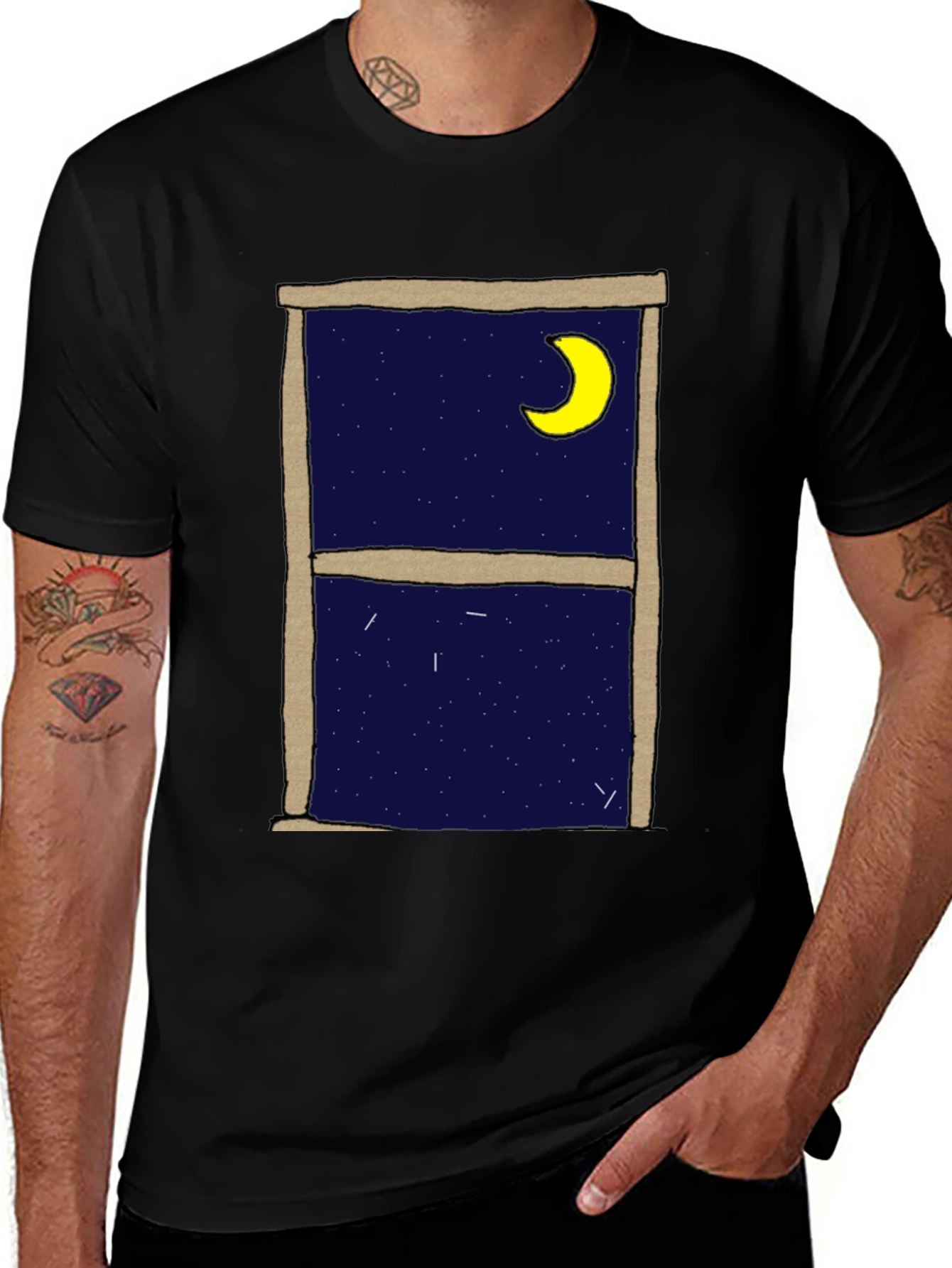 Night Window Graphic Tee