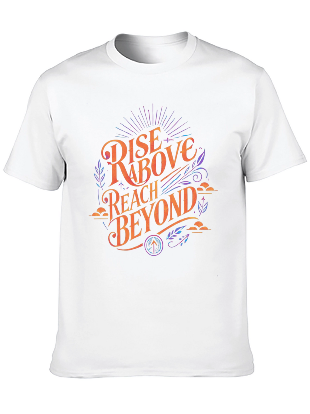 Rise Above Graphic Tee - Black Cotton T-Shirt