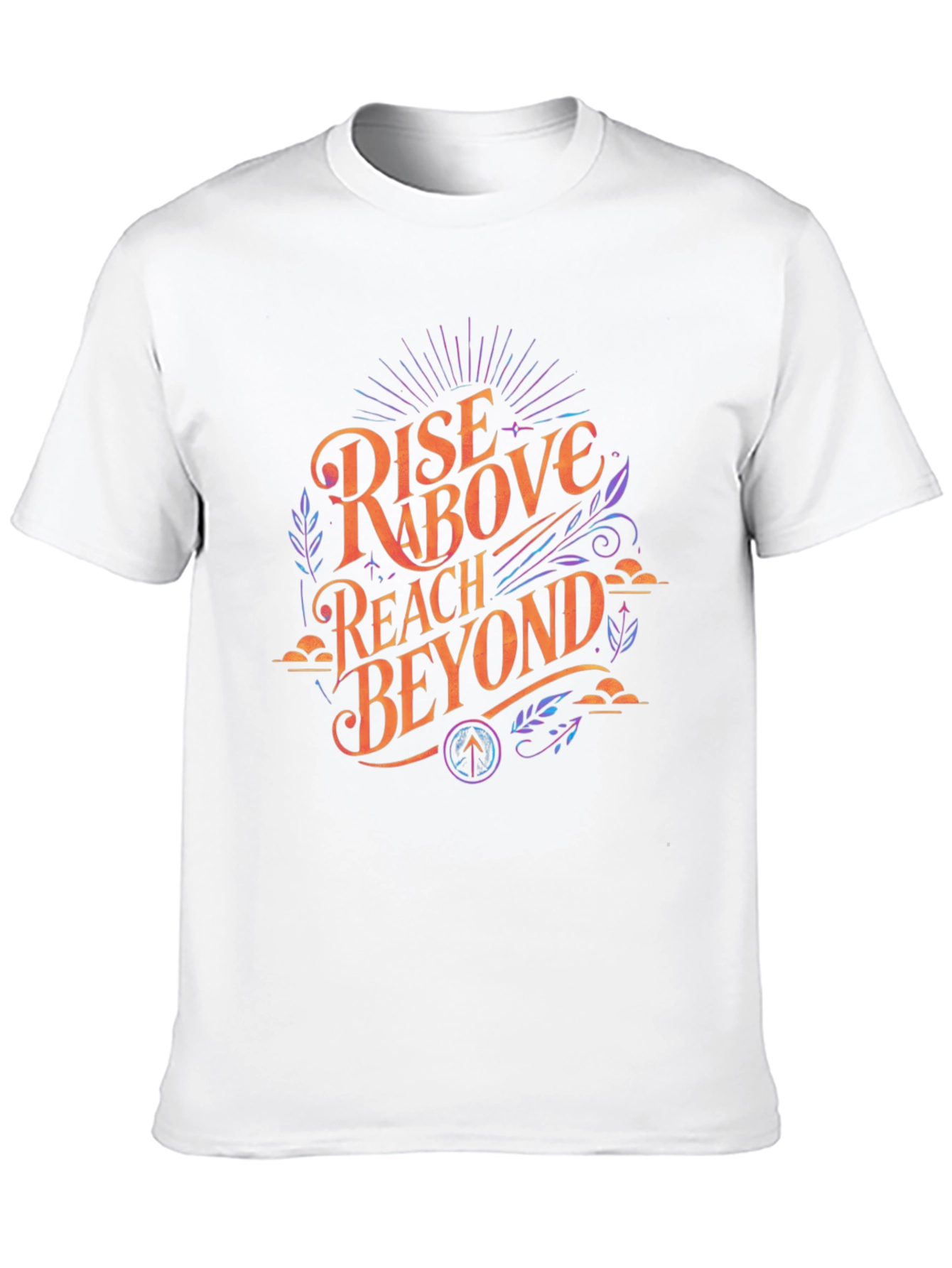 Rise Above Graphic Tee - Black Cotton T-Shirt