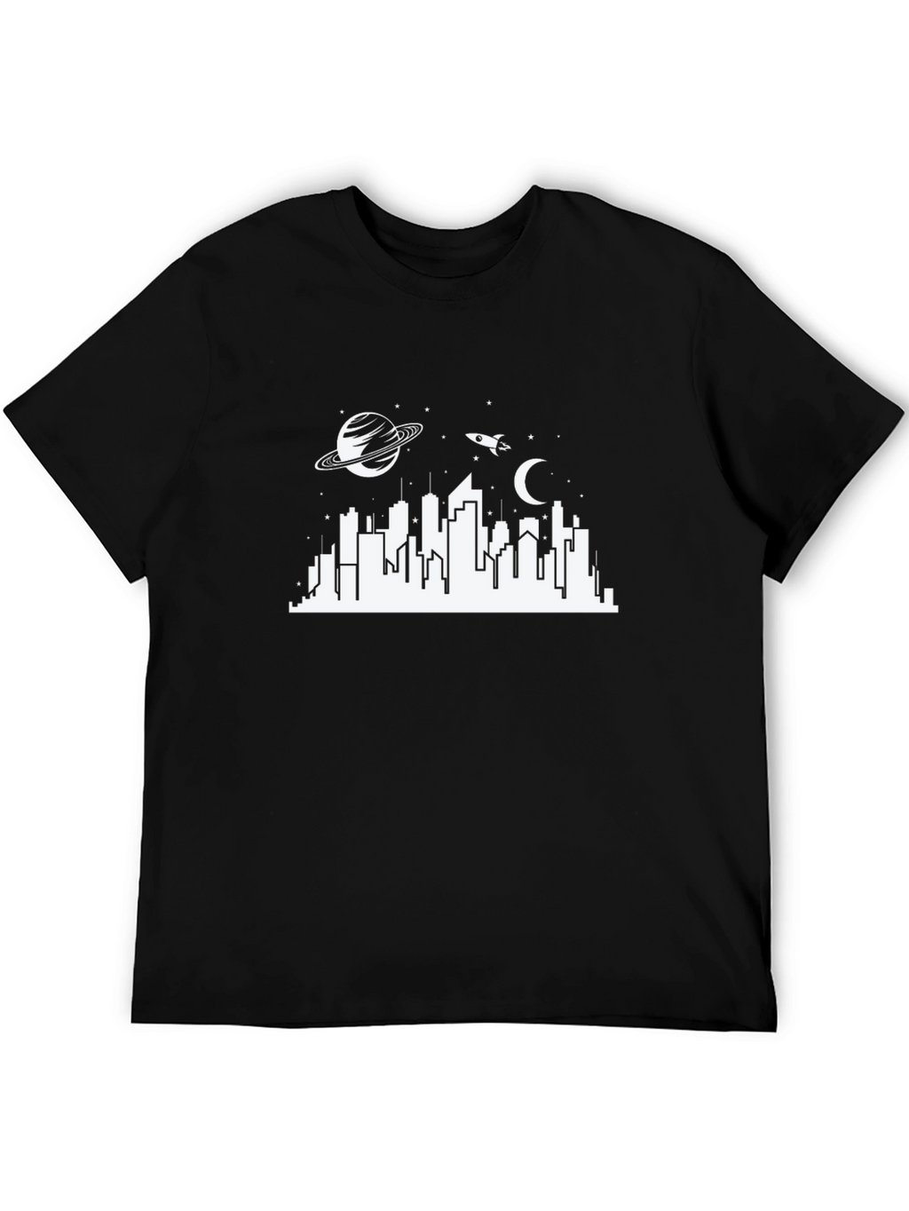 Space City Black T-Shirt