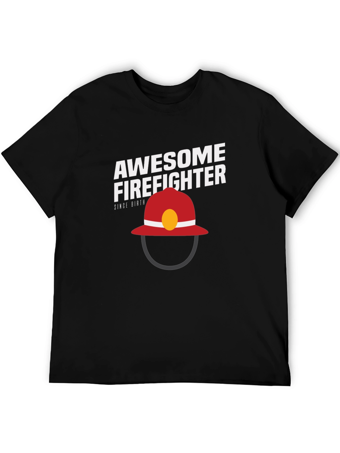 Awesome Firefighter T-Shirt - Black