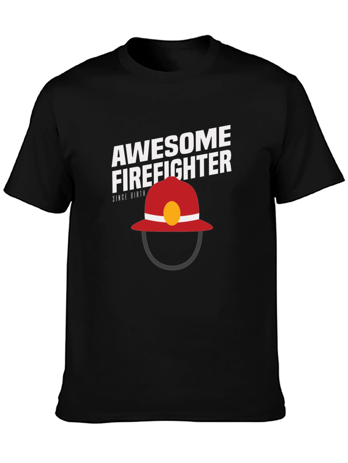Awesome Firefighter T-Shirt - Black