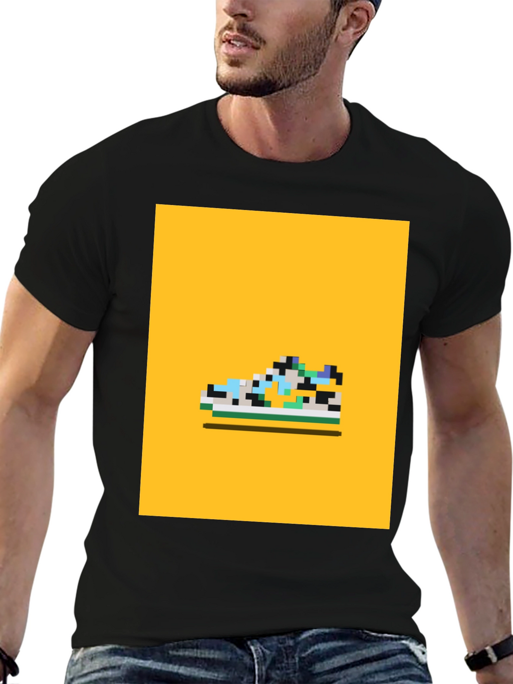 Pixel Shoe Graphic Tee - Retro Style