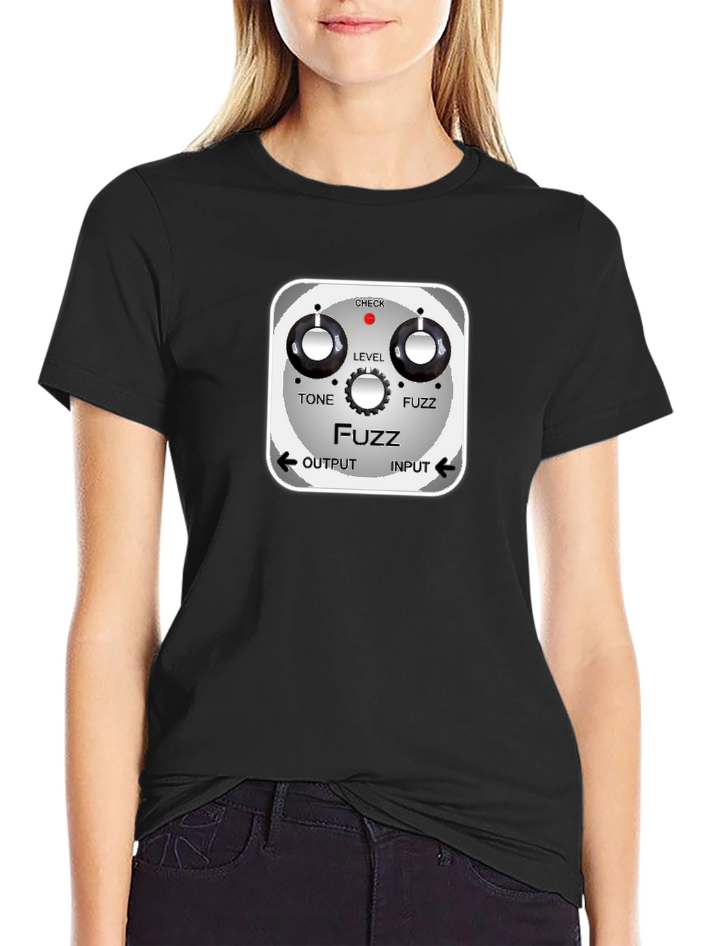 Fuzz Pedal Graphic Black T-Shirt - Guitar Effects