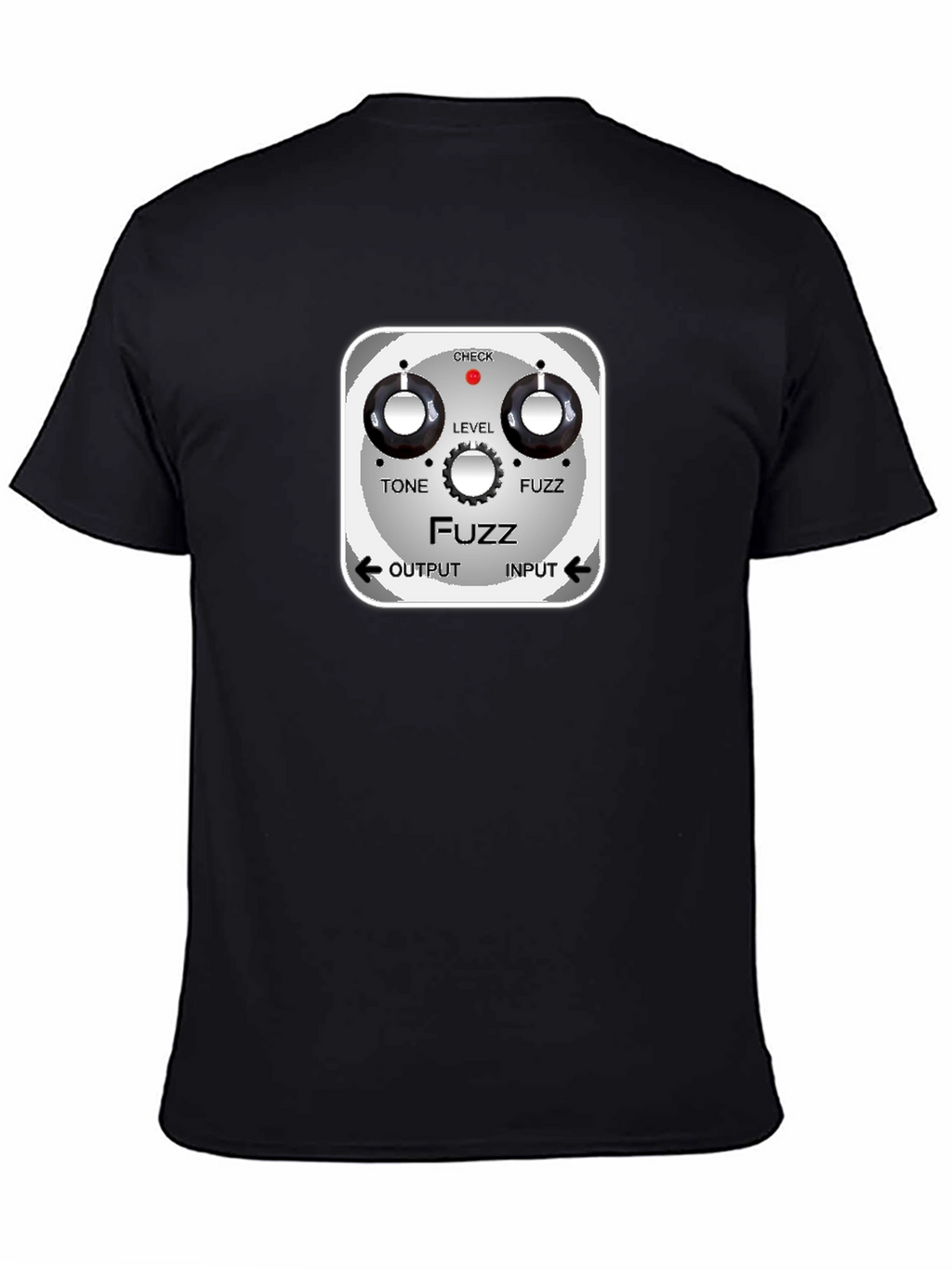 Fuzz Pedal Graphic Black T-Shirt - Guitar Effects