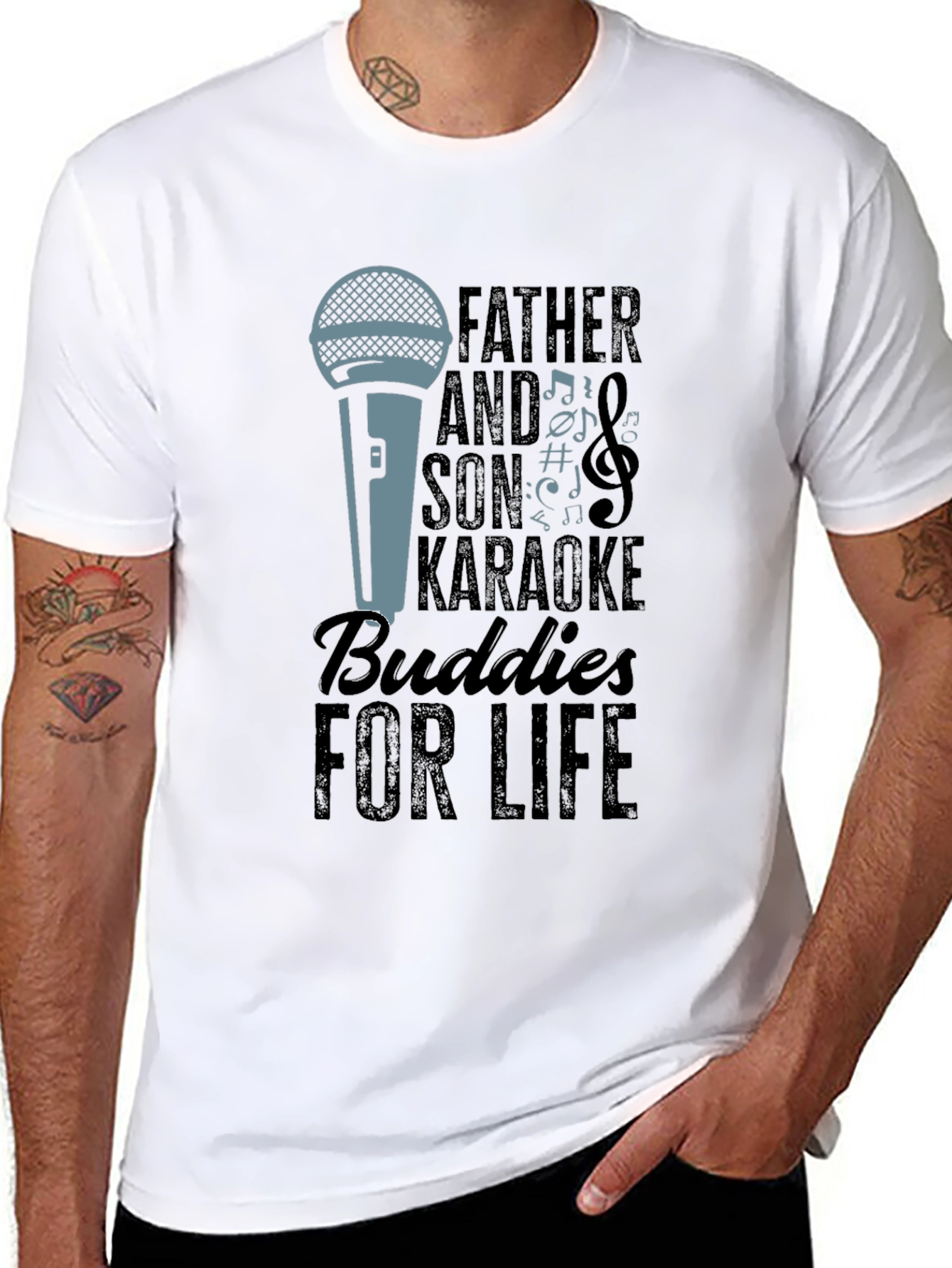 Father & Son Karaoke Buddies T-Shirt
