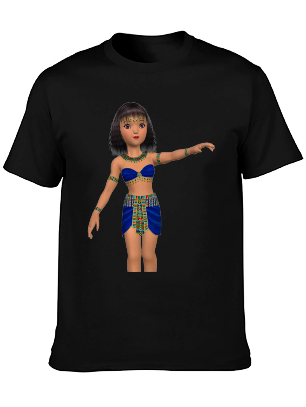 Egyptian Cartoon Girl Graphic Tee