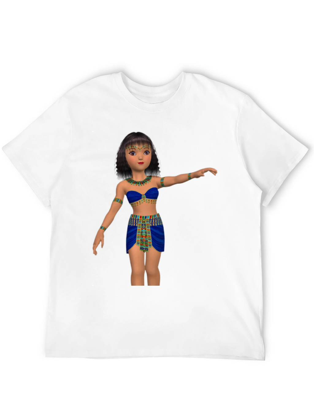Egyptian Cartoon Girl Graphic Tee