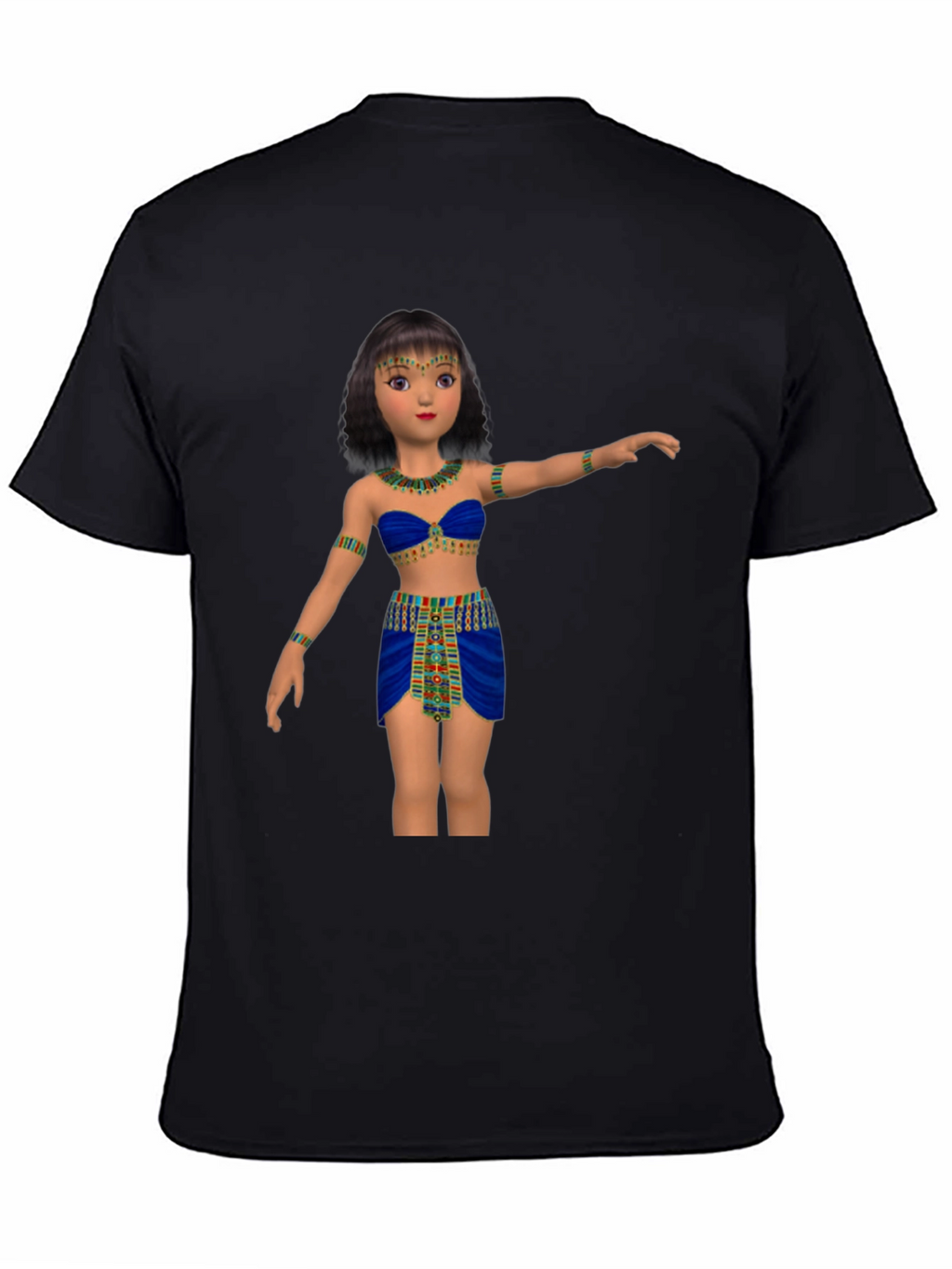 Egyptian Cartoon Girl Graphic Tee