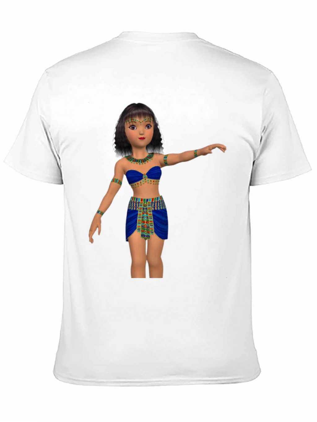 Egyptian Cartoon Girl Graphic Tee