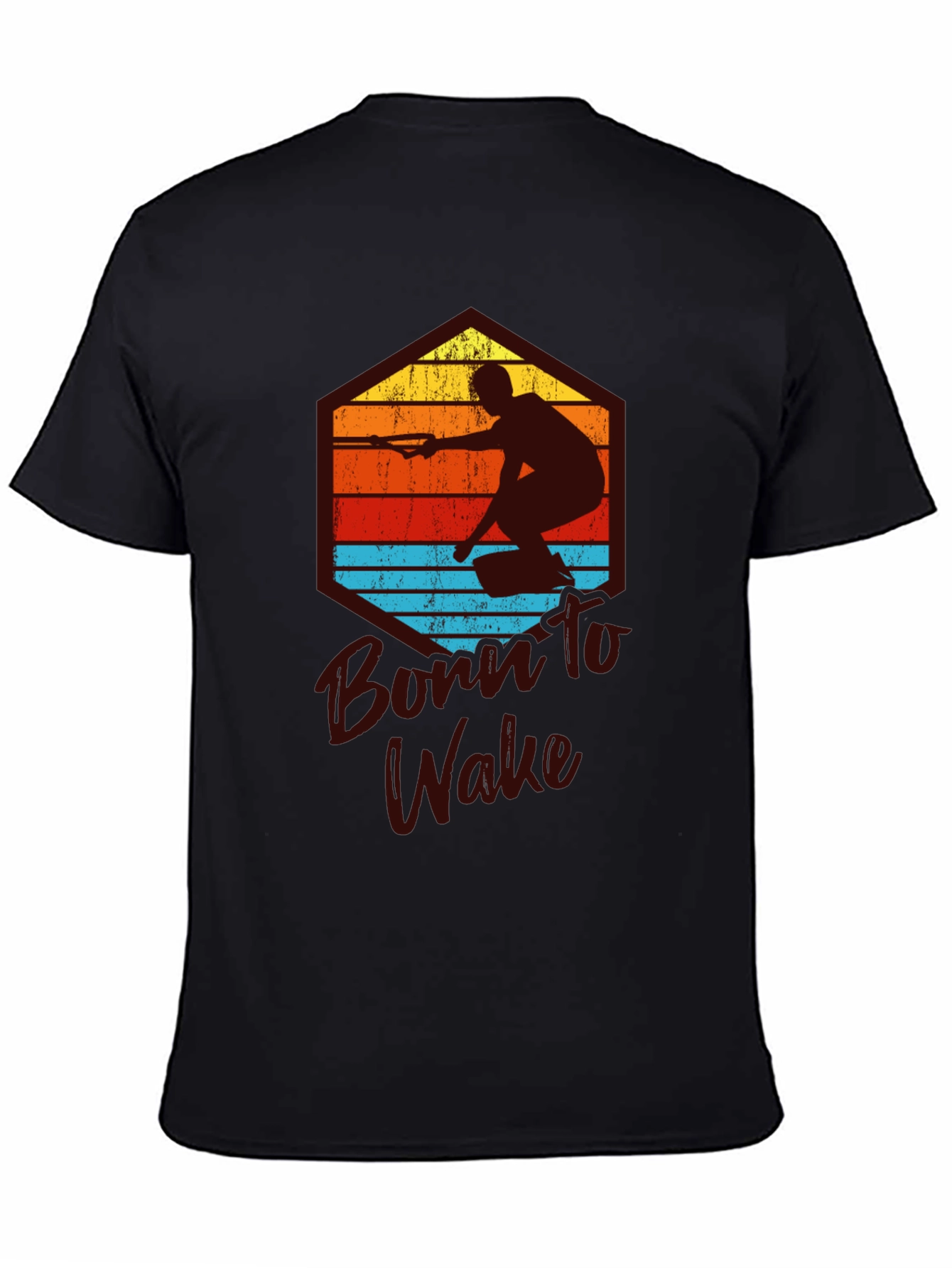 Born to Wake T-Shirt - Water Sports Graphic Tee