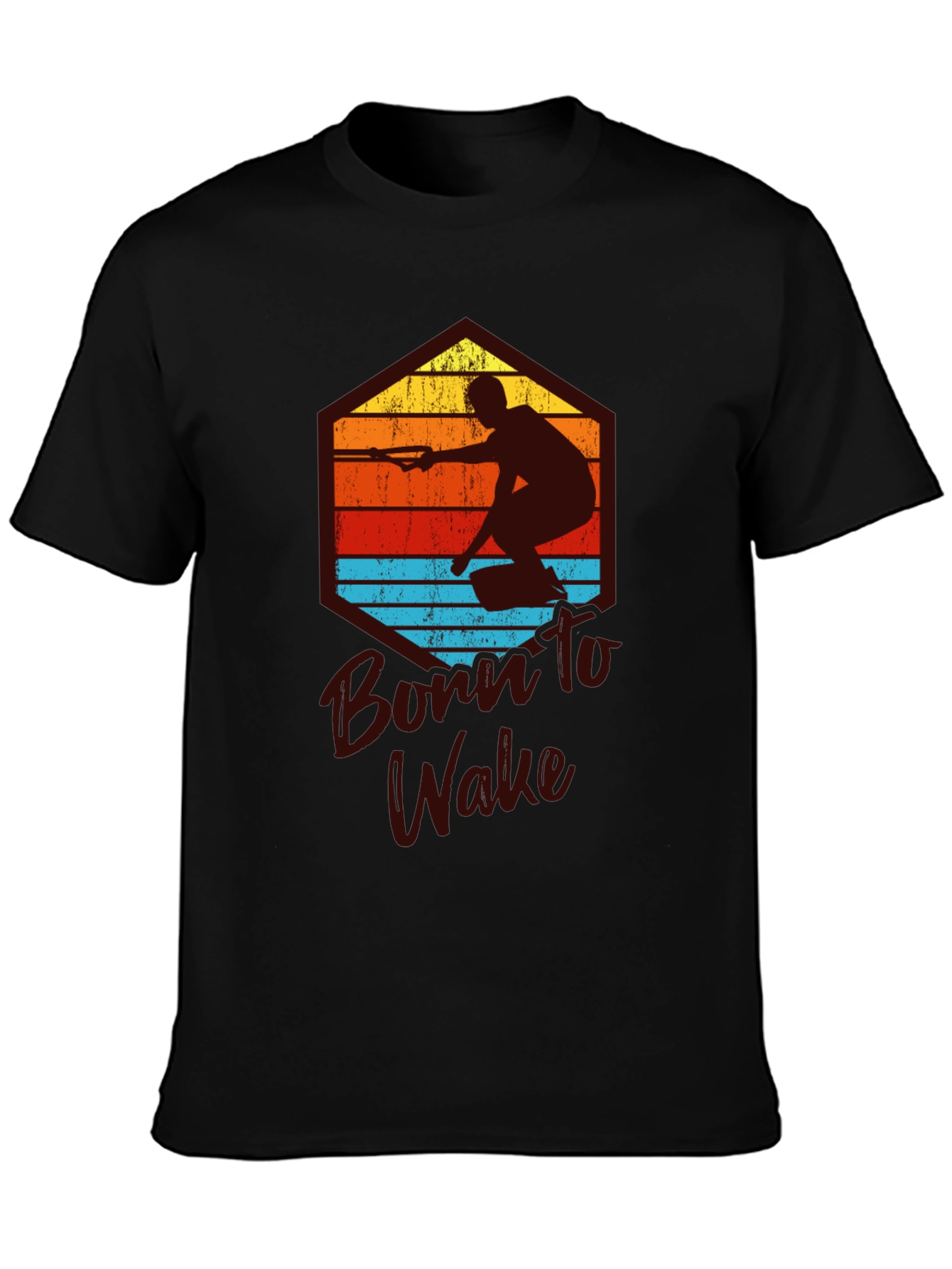 Born to Wake T-Shirt - Water Sports Graphic Tee