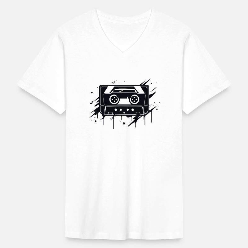 A vintage-inspired illustration of cassette tape