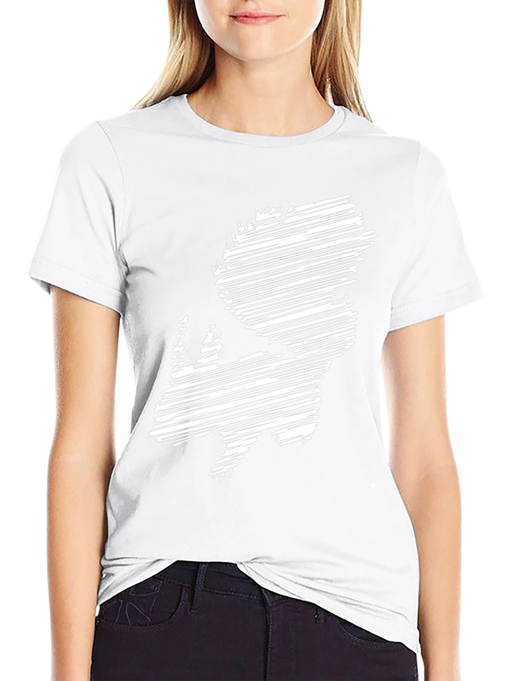 Abstract Rhino Graphic T-Shirt - Casual Wear