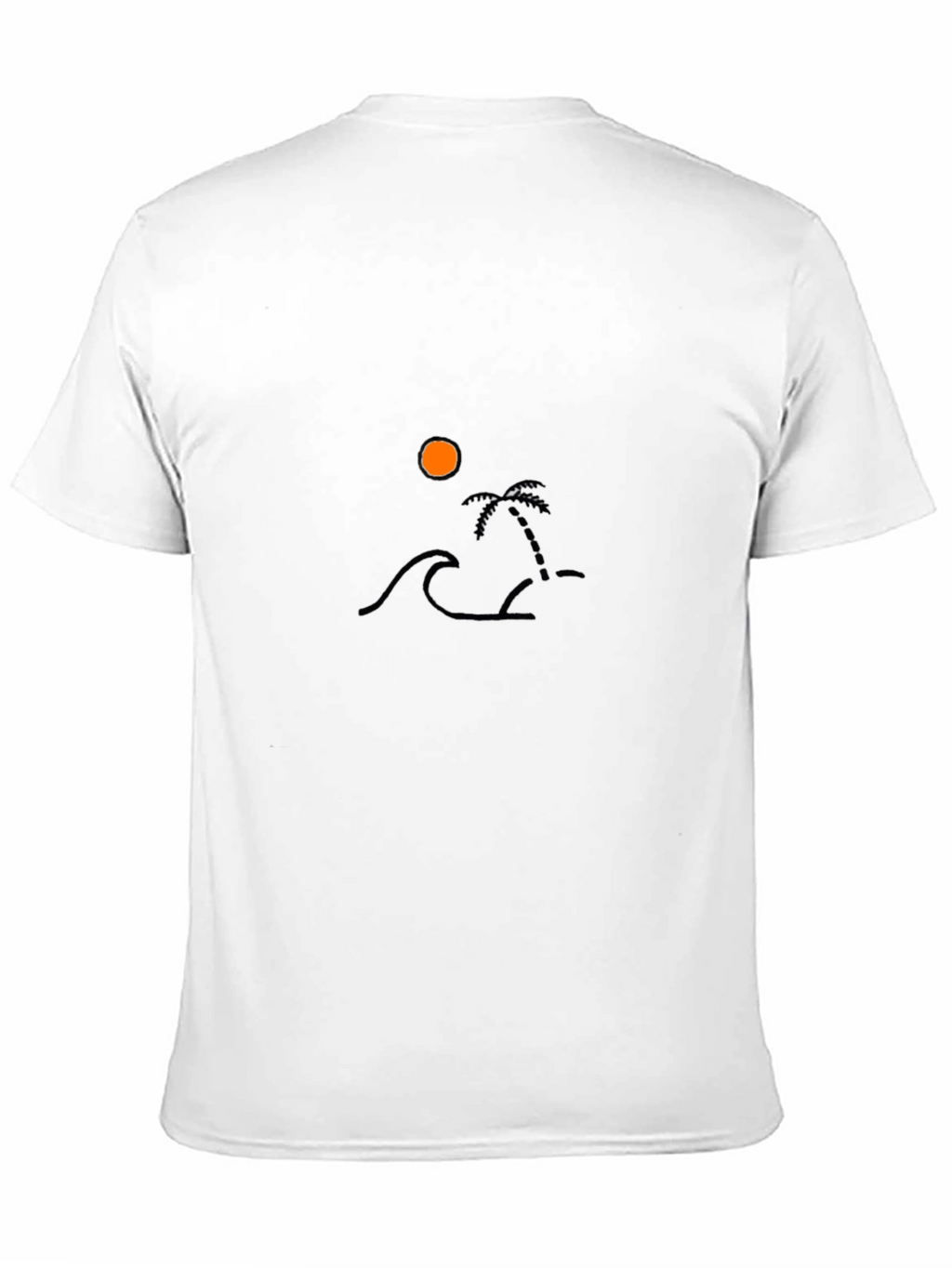 Sunset Beach Graphic Tee - Classic Black T-Shirt