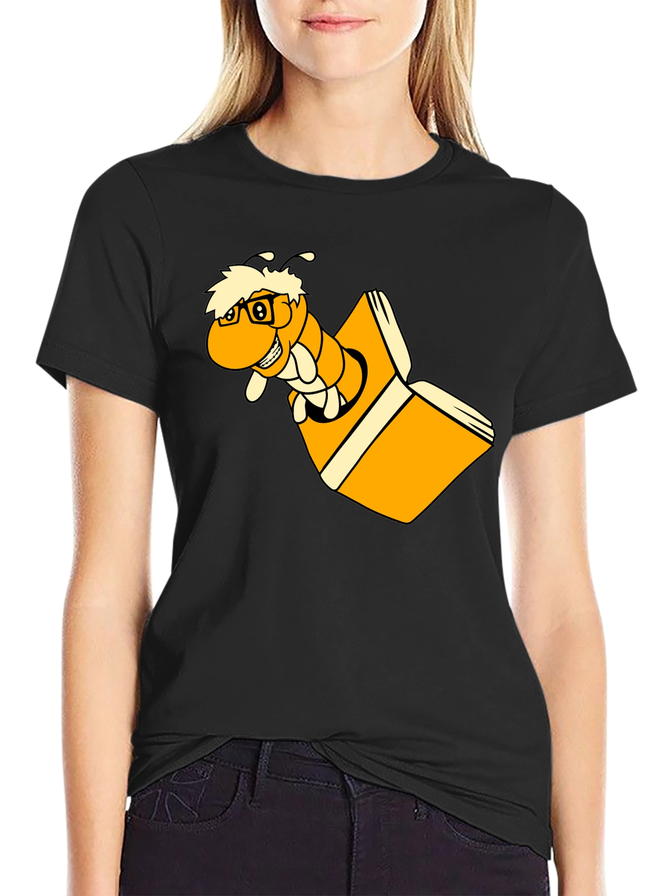 Bookworm T-Shirt - Reading Worm Graphic Tee