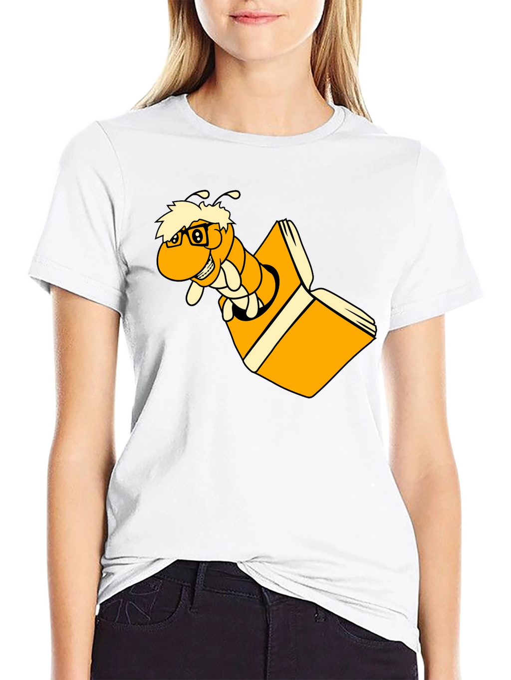Bookworm T-Shirt - Reading Worm Graphic Tee