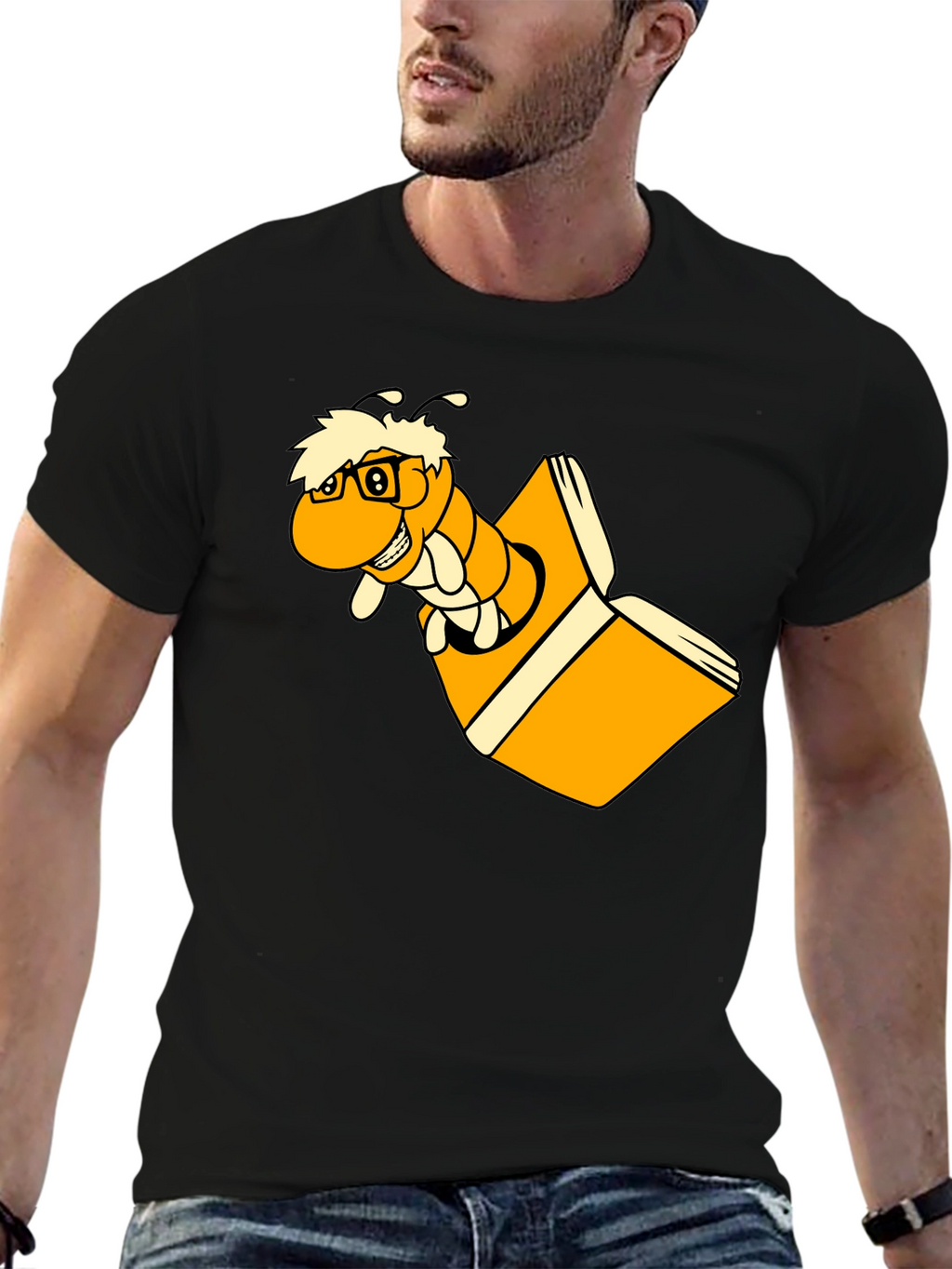 Bookworm T-Shirt - Reading Worm Graphic Tee