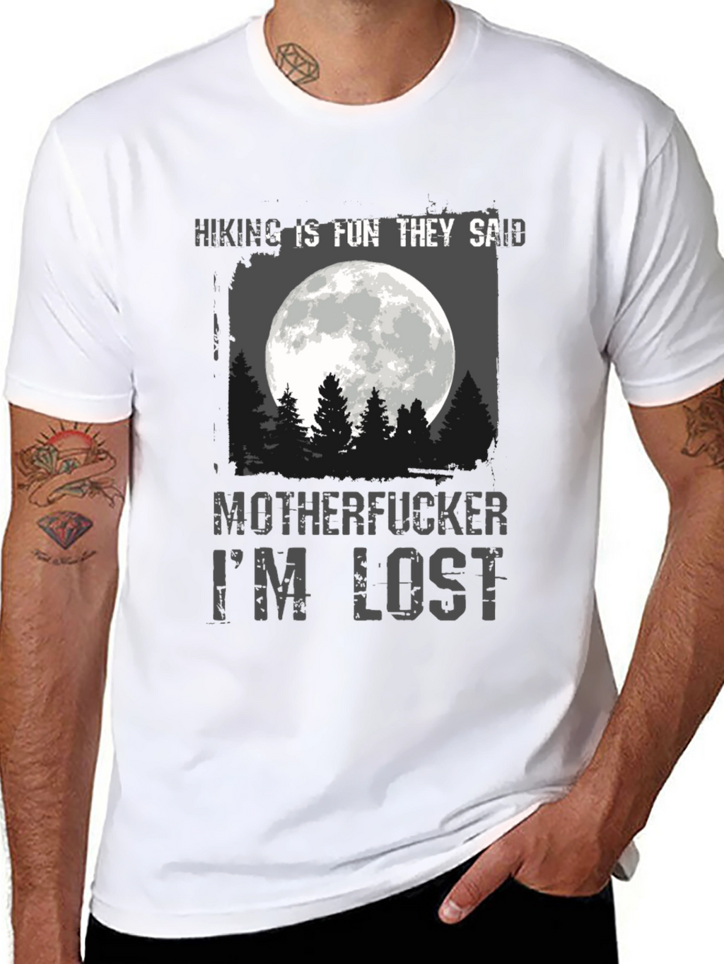 Hiking Is Fun T-Shirt - Humor Tee
