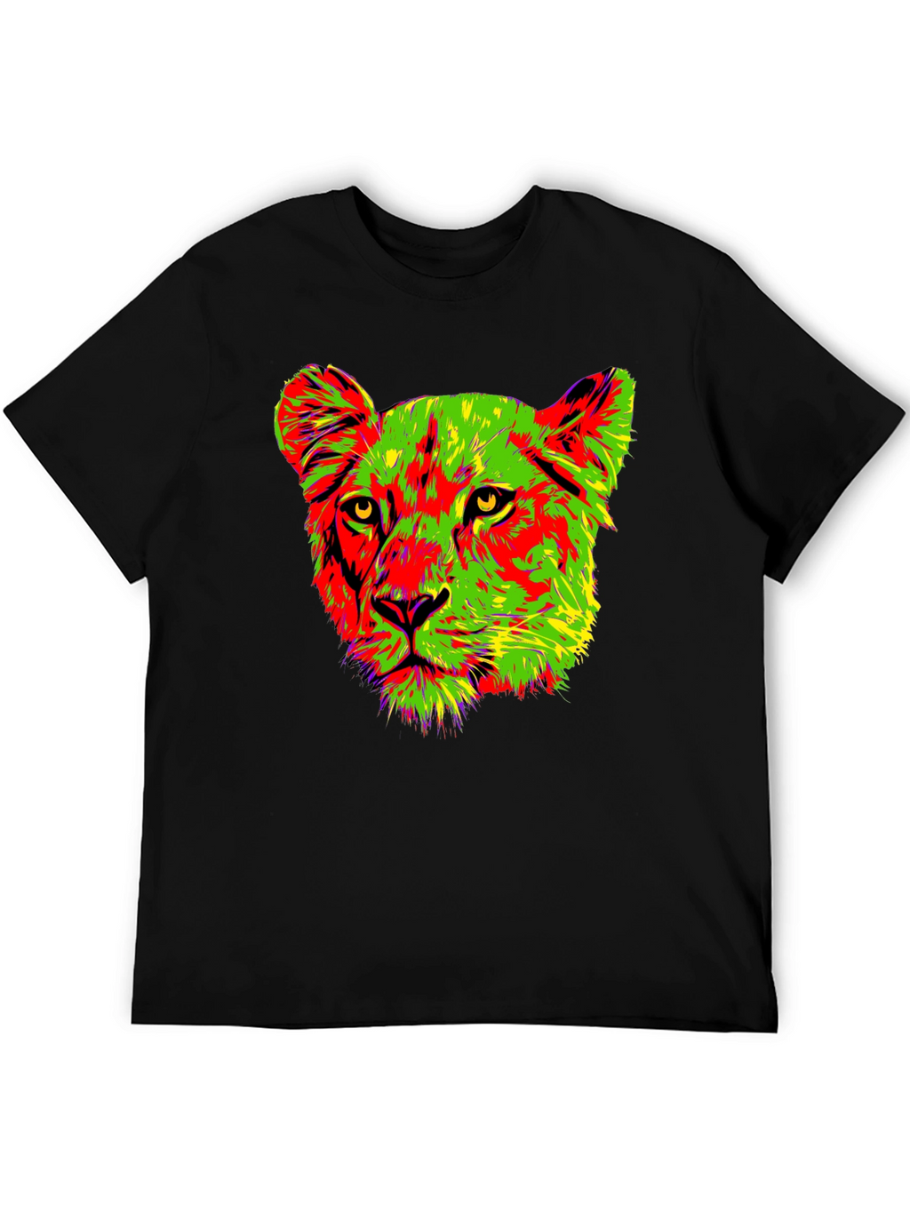 Vibrant Lioness Graphic Tee - Bold & Stylish