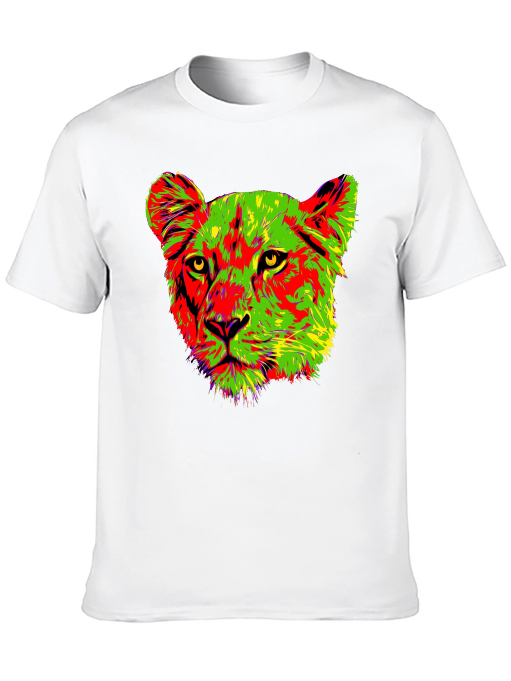 Vibrant Lioness Graphic Tee - Bold & Stylish