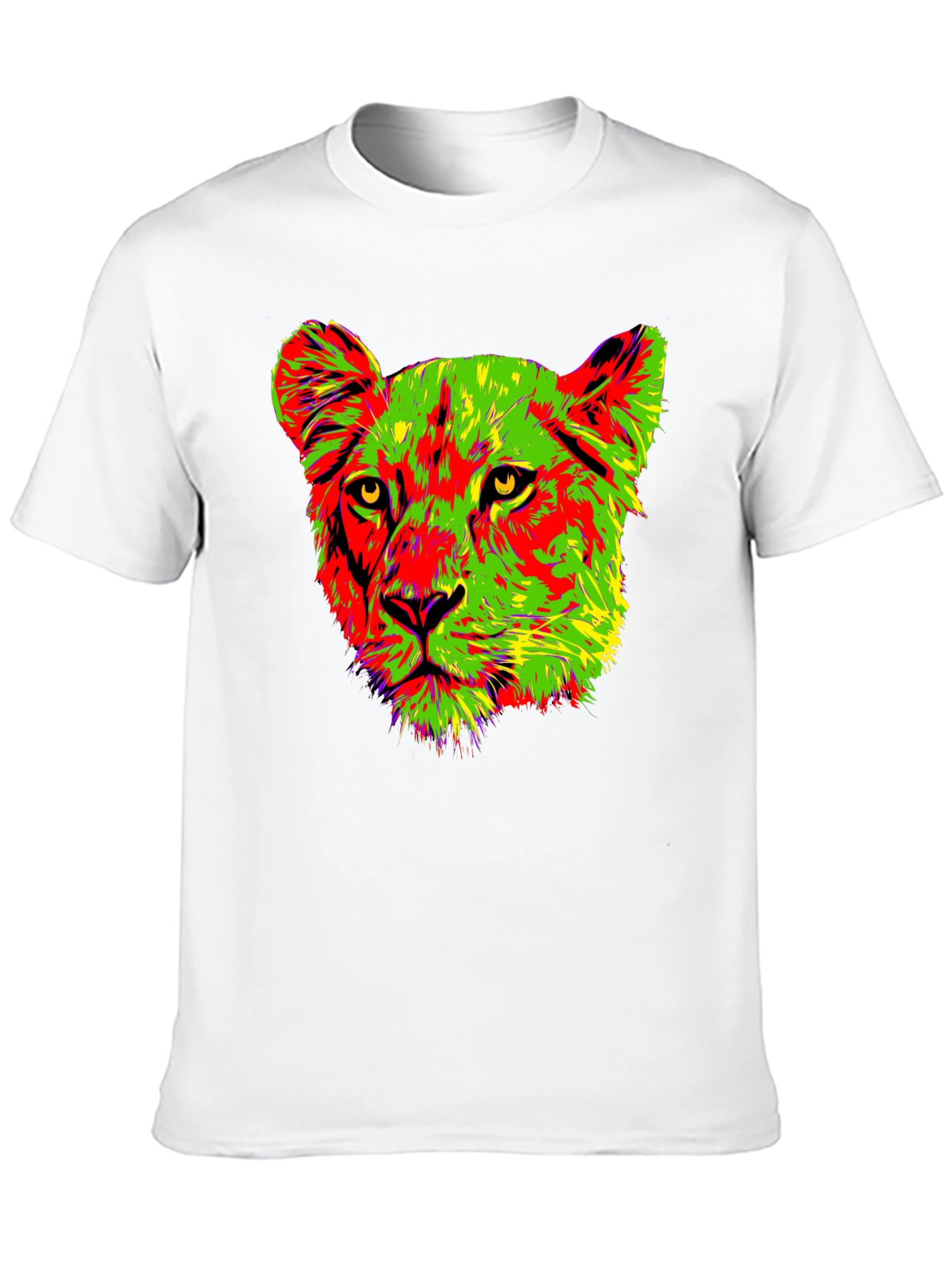 Vibrant Lioness Graphic Tee - Bold & Stylish