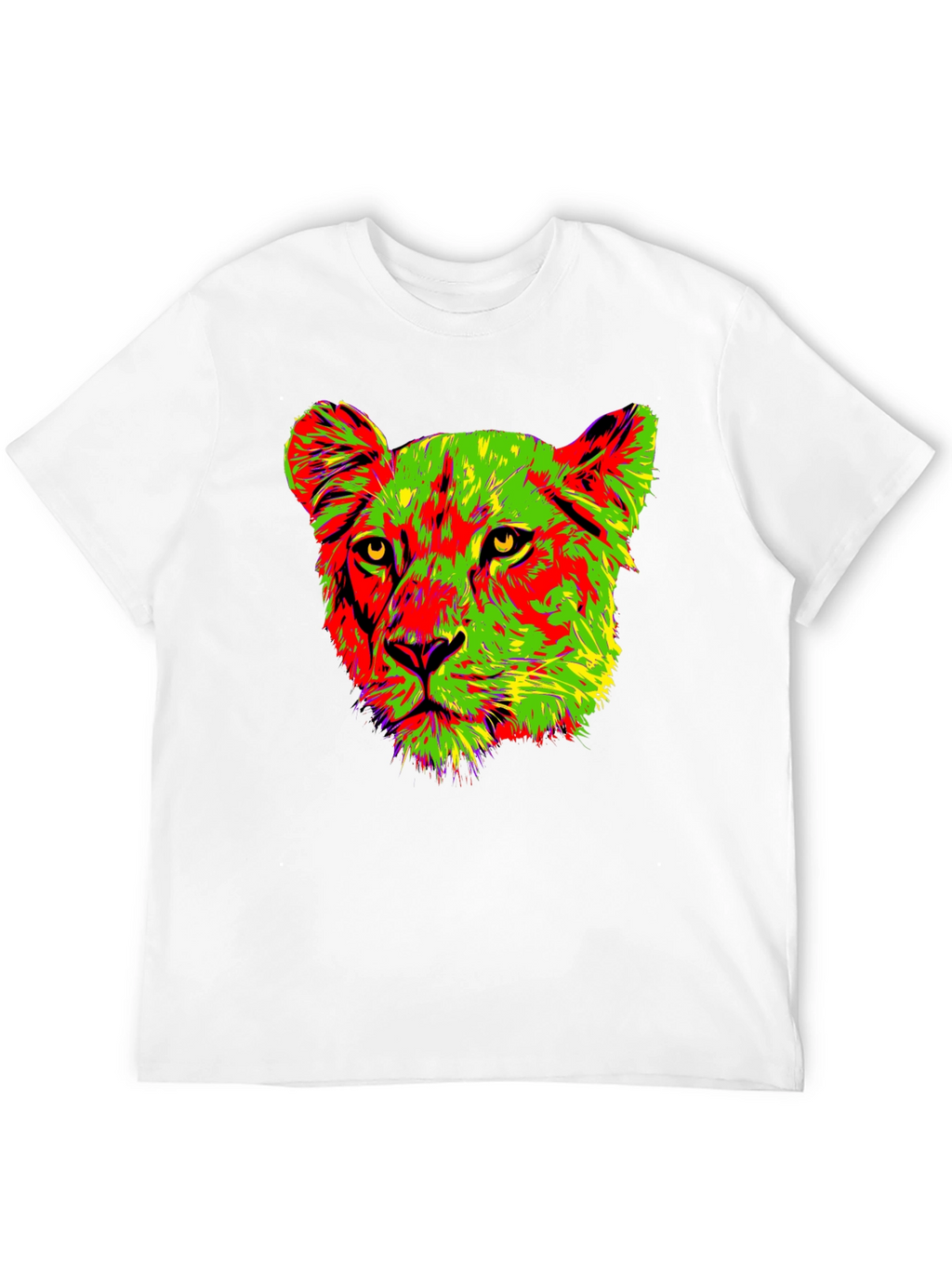 Vibrant Lioness Graphic Tee - Bold & Stylish