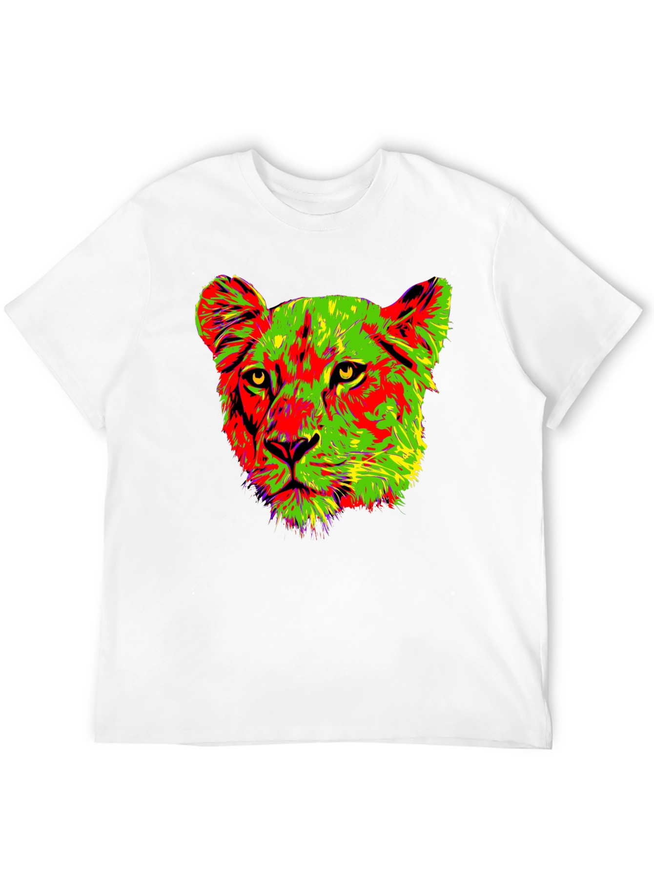 Vibrant Lioness Graphic Tee - Bold & Stylish