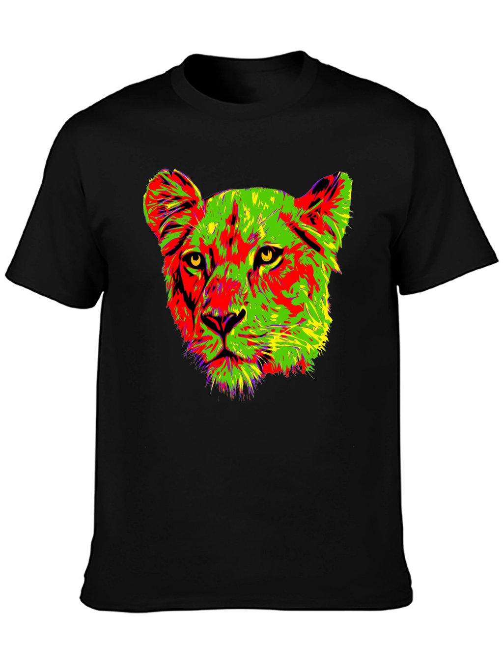 Vibrant Lioness Graphic Tee - Bold & Stylish